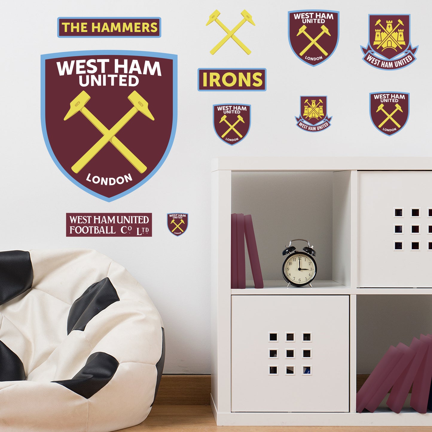 West Ham United Football Club - Decal Sticker Set