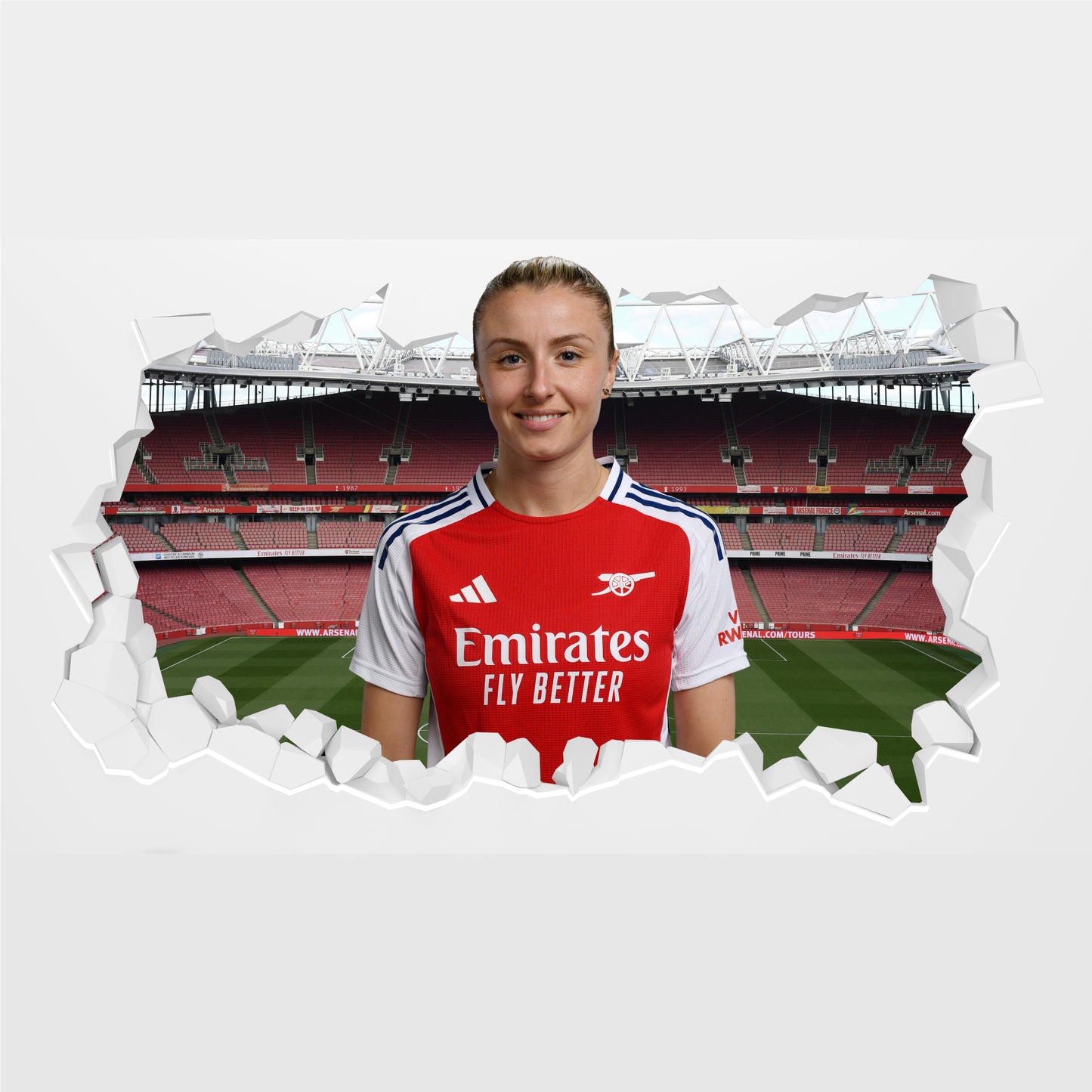 Arsenal FC - Leah Williamson 24/25 Broken Wall Sticker