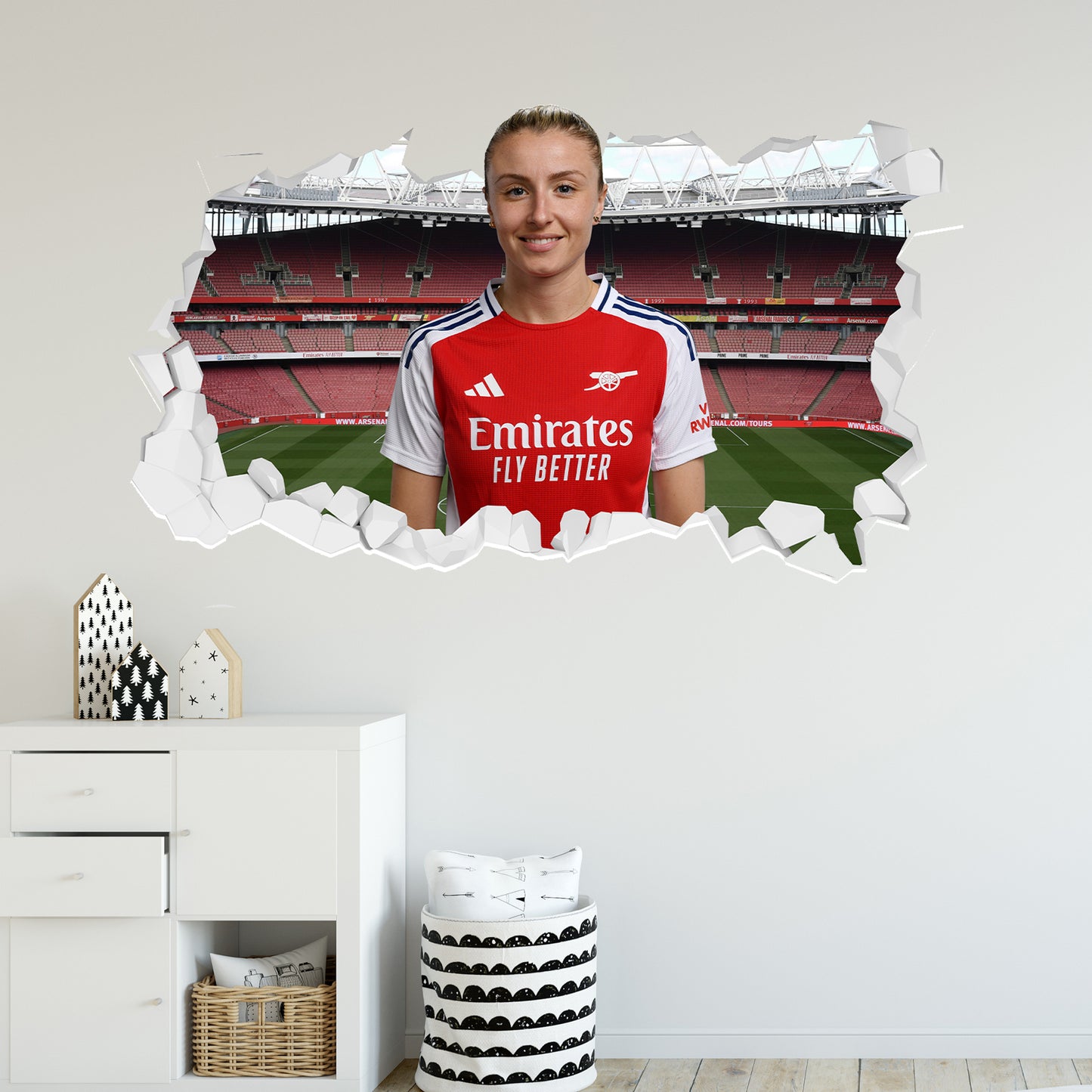 Arsenal FC - Leah Williamson 24/25 Broken Wall Sticker