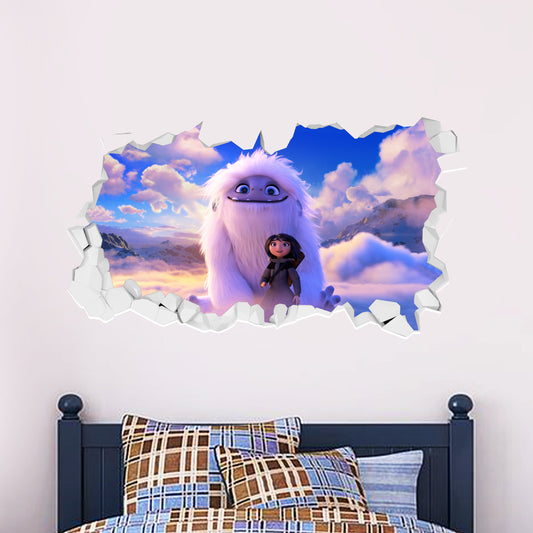 Abominable Yeti and Yi Broken Wall Sticker