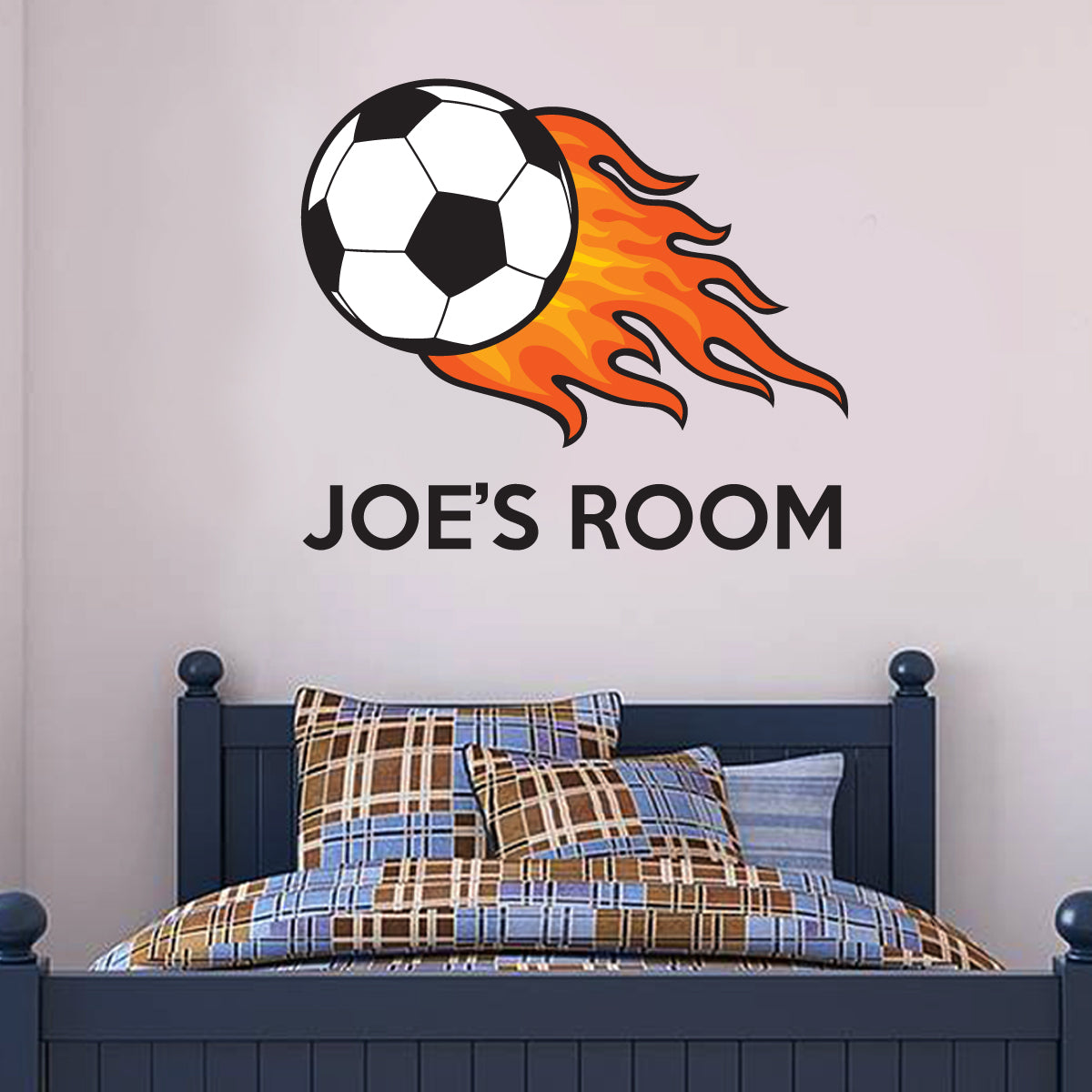 Football Name Wall Sticker