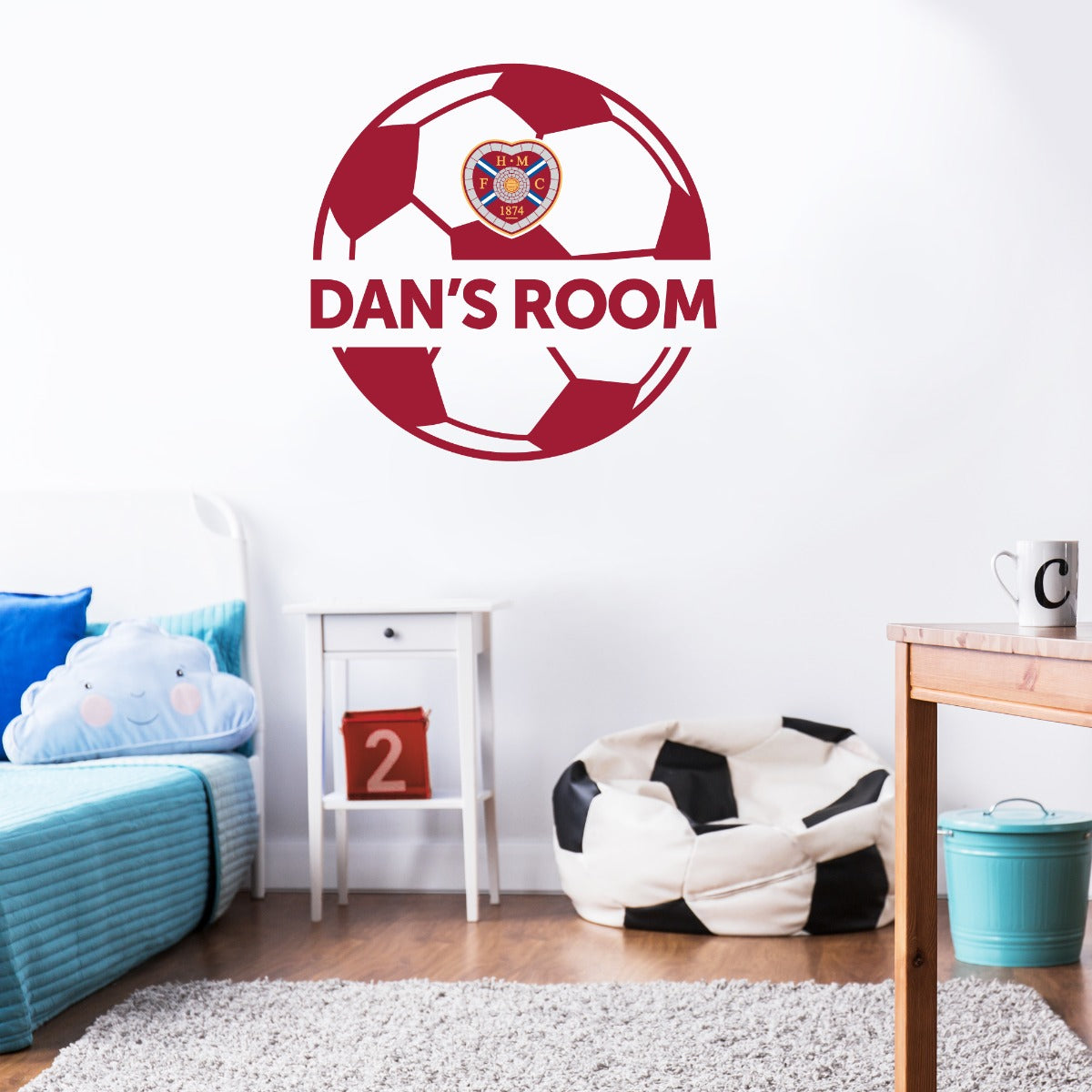 Hearts Personalised Ball Crest