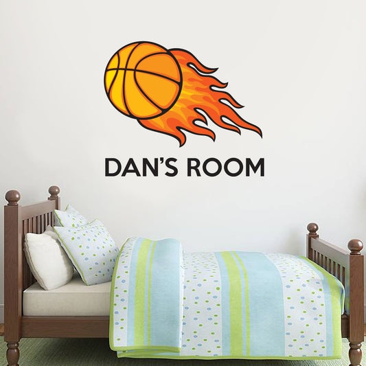 Basketball Name Wall Sticker