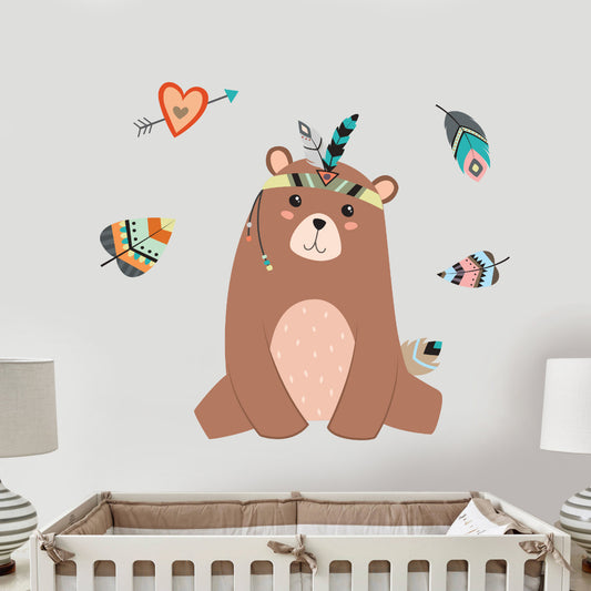 Native Wildlife Bear Wall Sticker