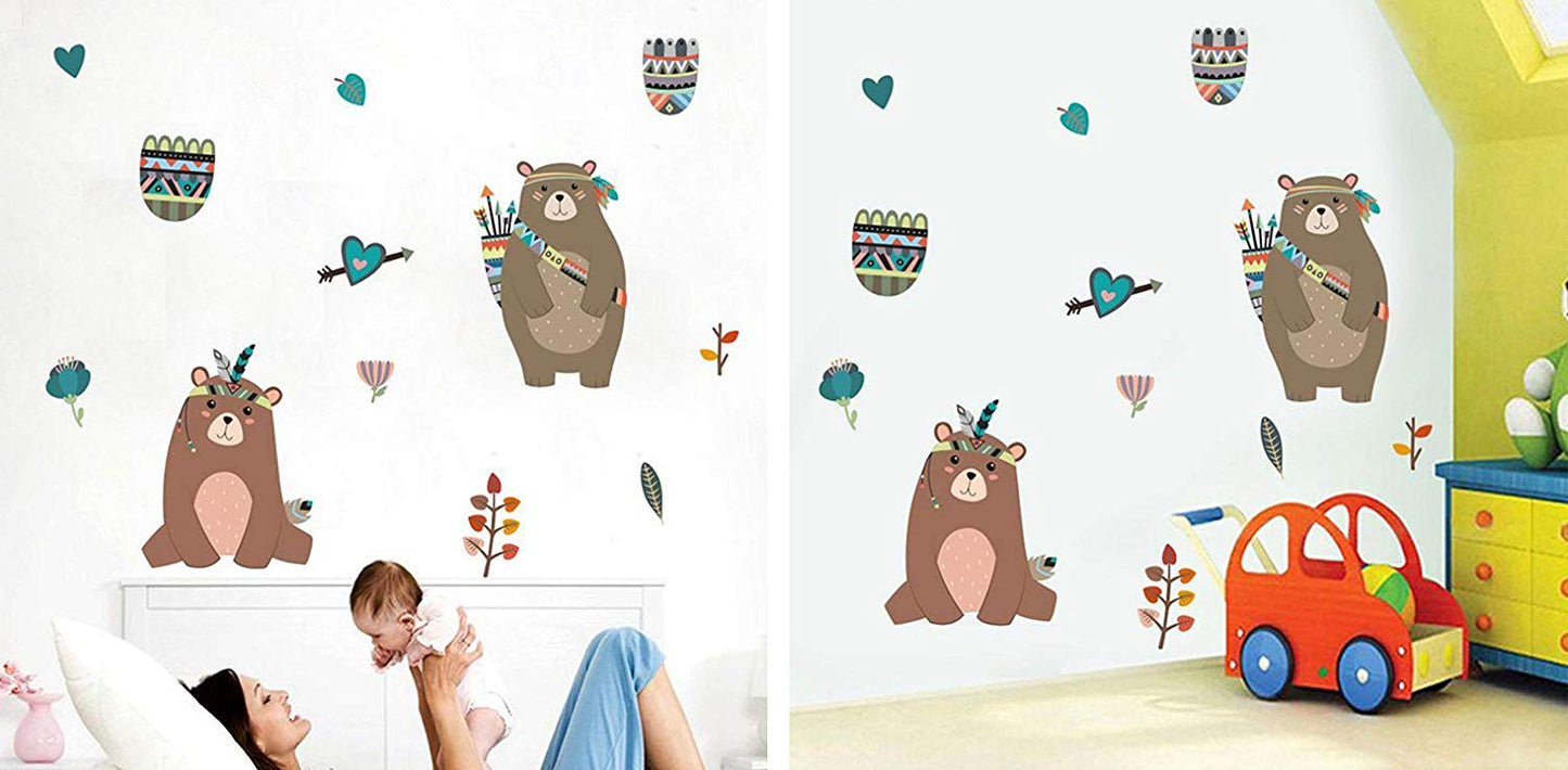 Native Wildlife - Bear Wall Sticker Set