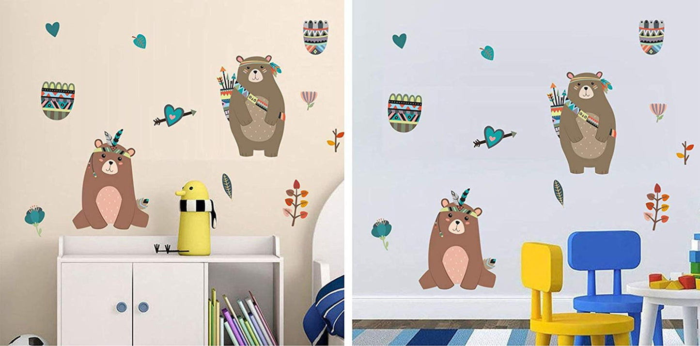Native Wildlife - Bear Wall Sticker Set