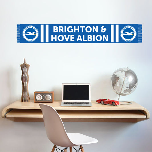 Brighton and Hove Albion Bar Scarf Wall Sticker