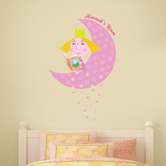 Ben Hollys Little Kingdom Holly Personalised Moon Wall Sticker