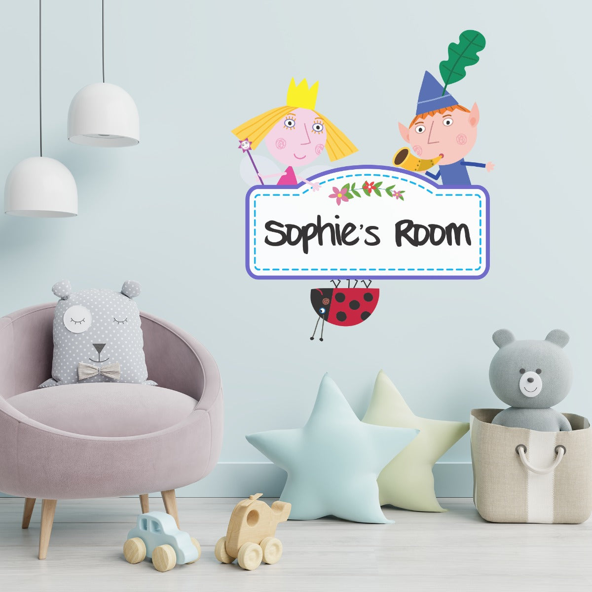 Ben Hollys Little Kingdom Personalised Logo Wall Sticker
