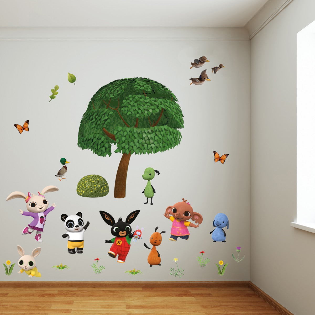Bing Wall Sticker - Bing and Friends Outside Nature Wall Decal Set