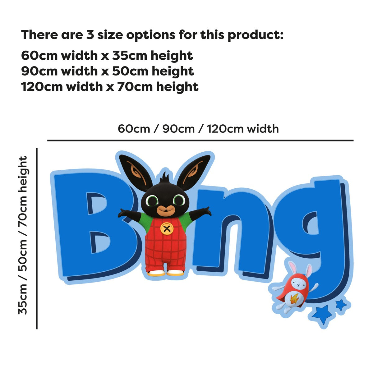 Bing Wall Sticker - Bing and His Name Wall Decal