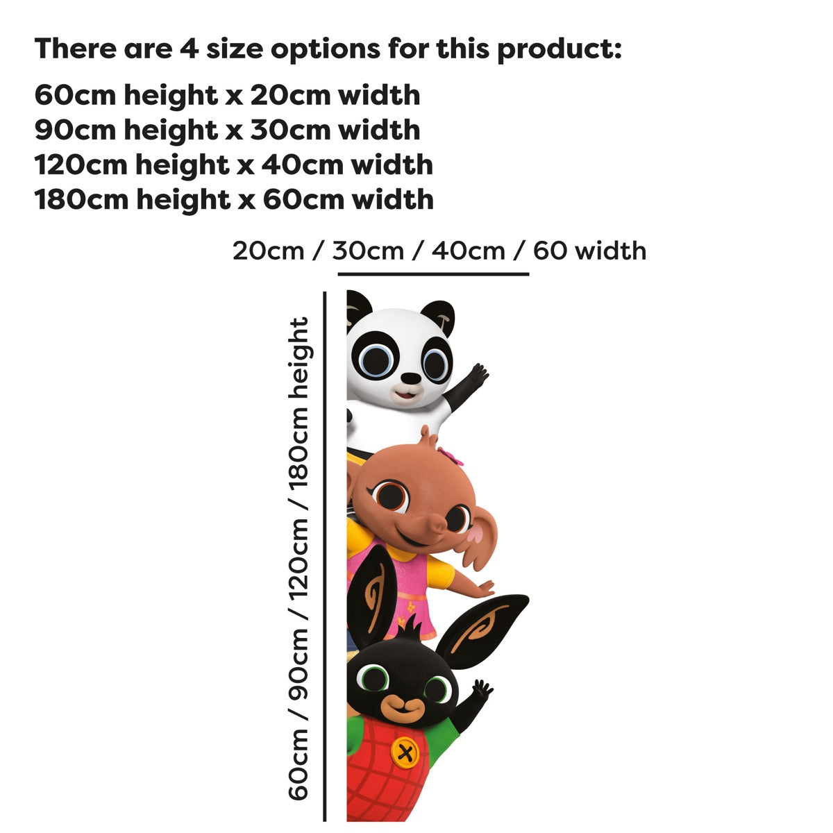 Bing Wall Sticker - Bing Sula and Pando Peeking Wall Decal