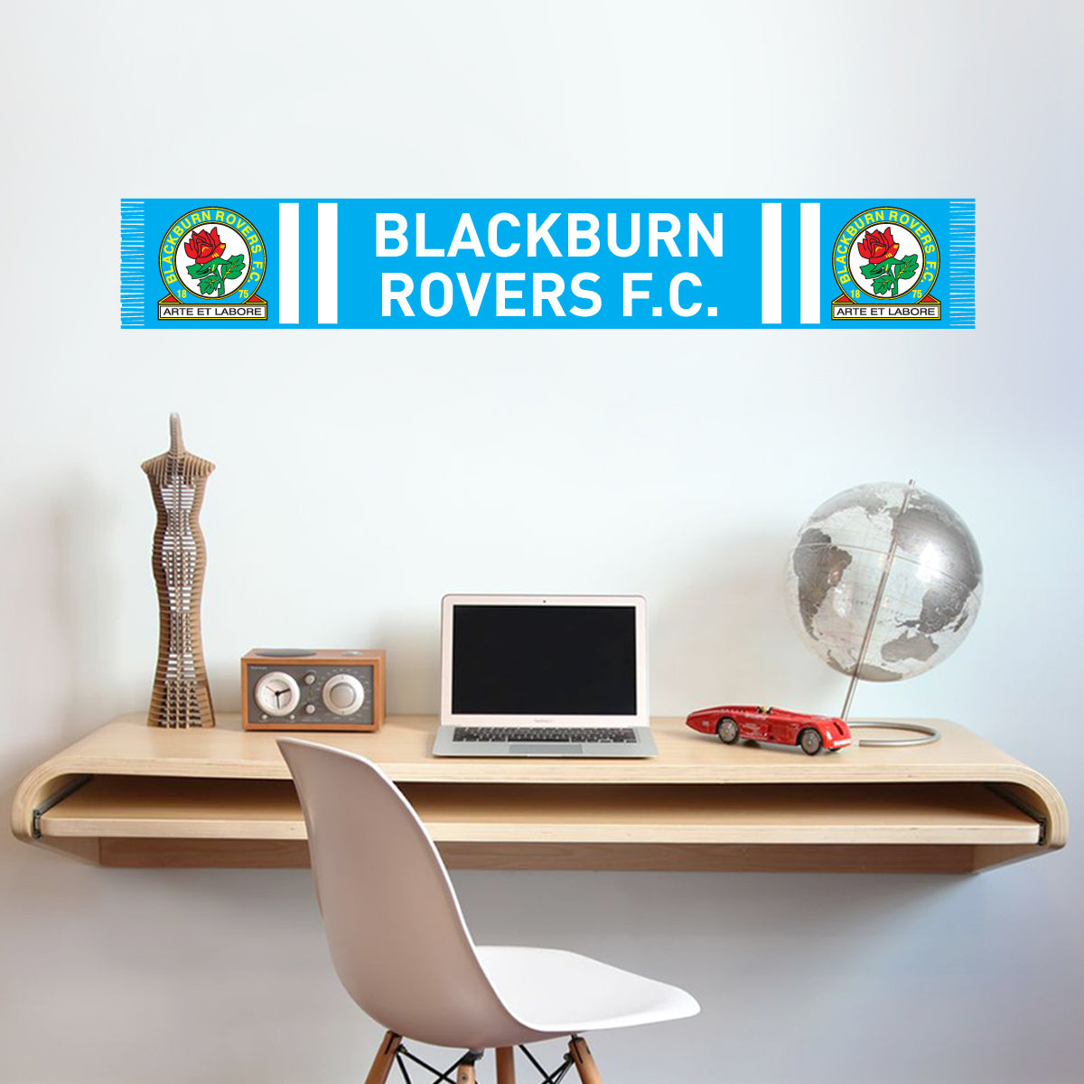 Blackburn Rovers Bar Scarf Wall Sticker