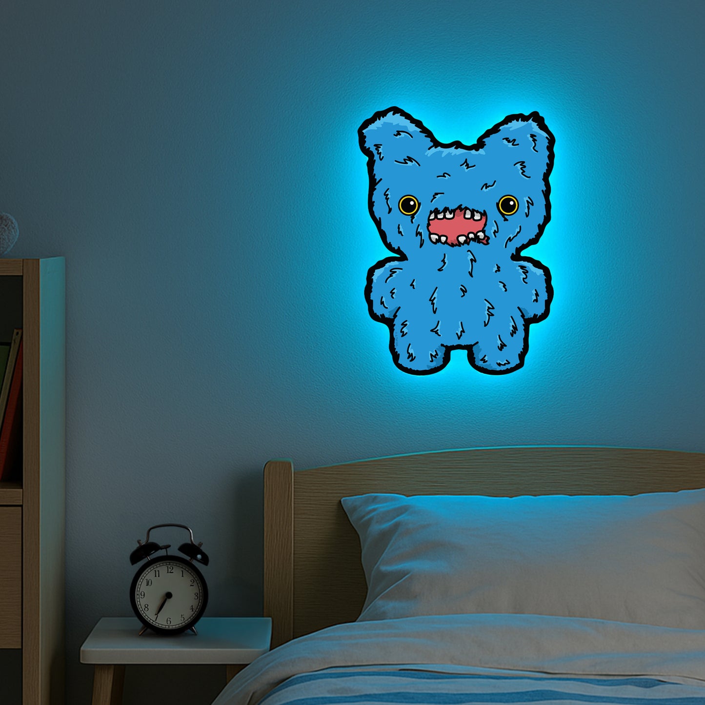 Fuggler Blue Screech LED Backlit Wallpop