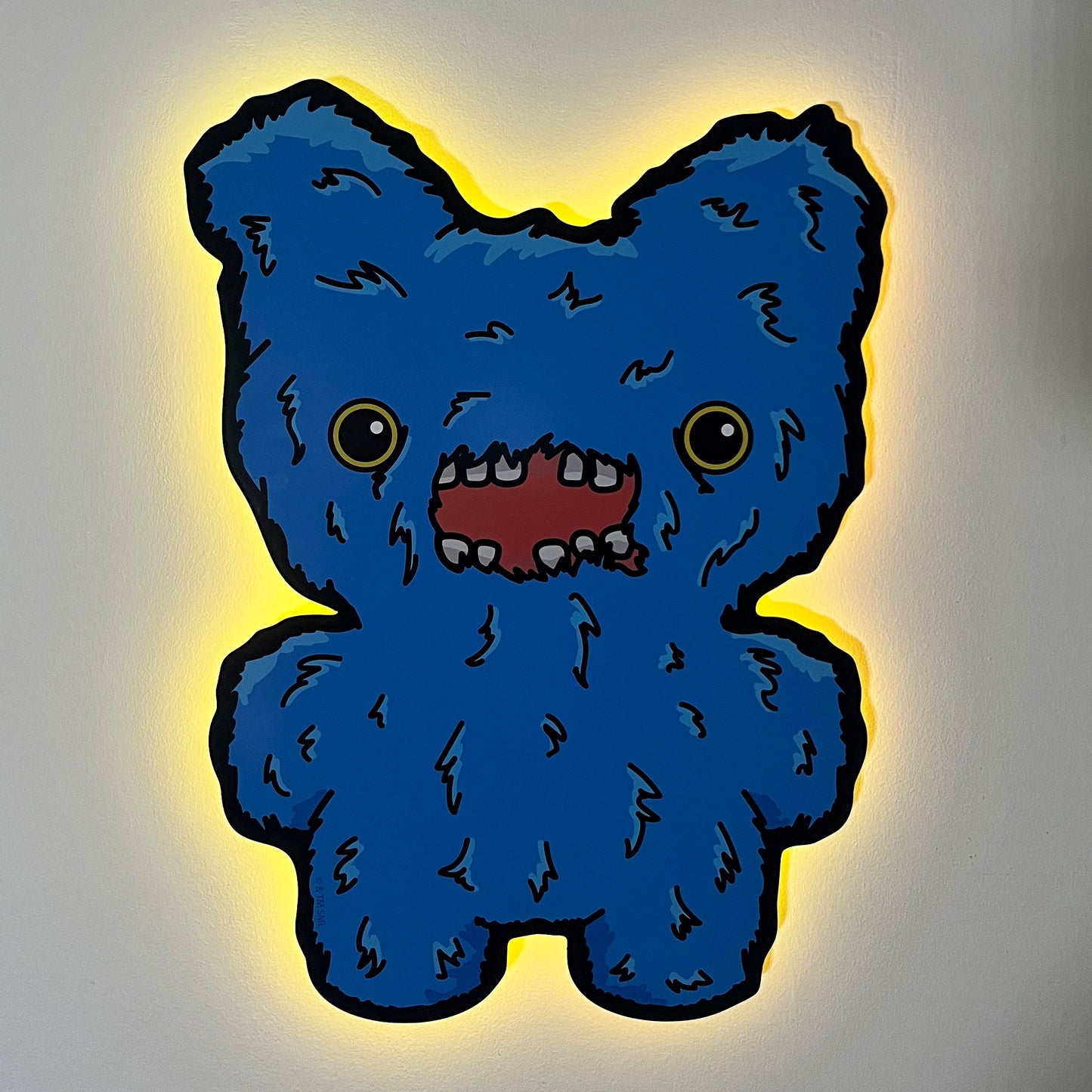 Fuggler Blue Screech LED Backlit Wallpop