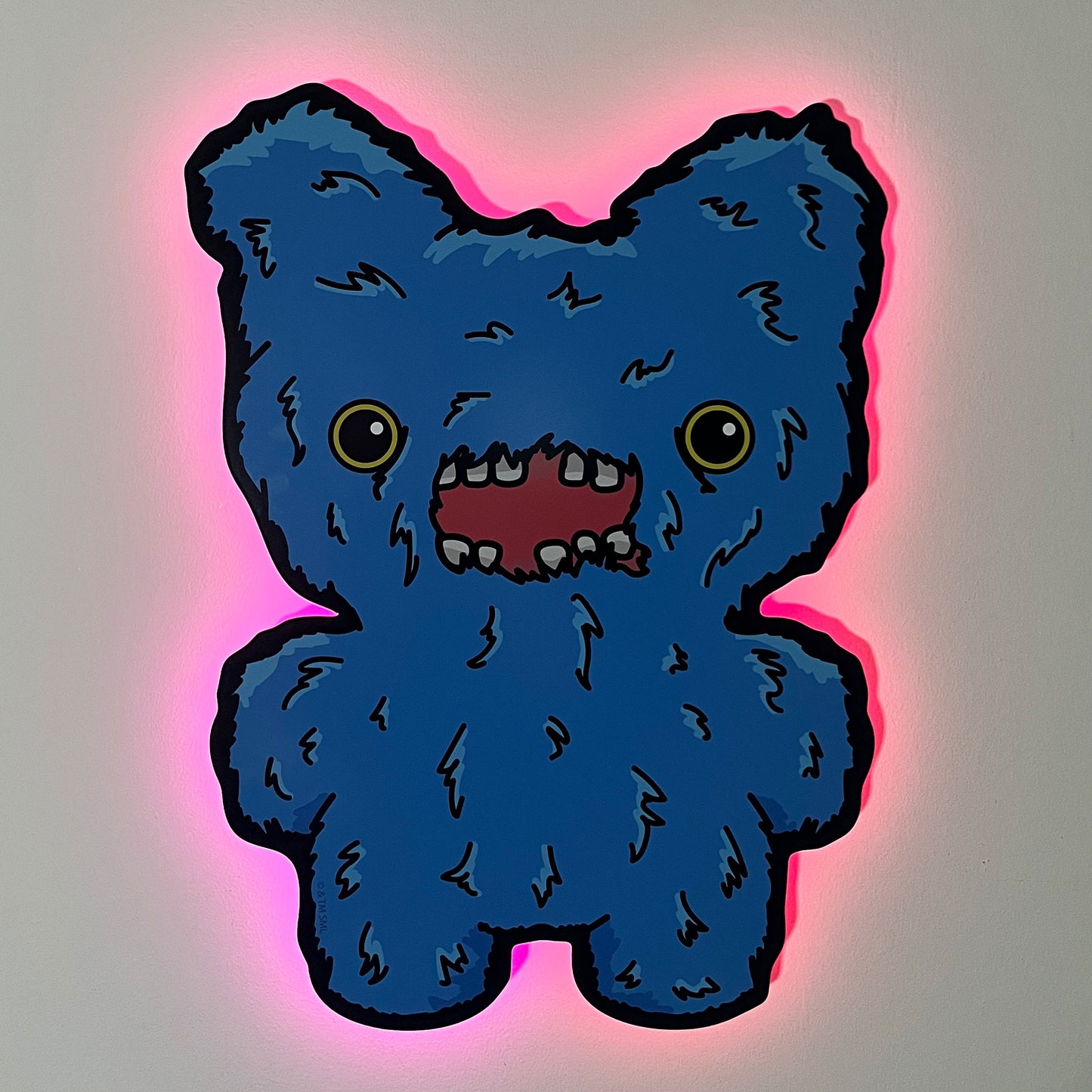 Fuggler Blue Screech LED Backlit Wallpop
