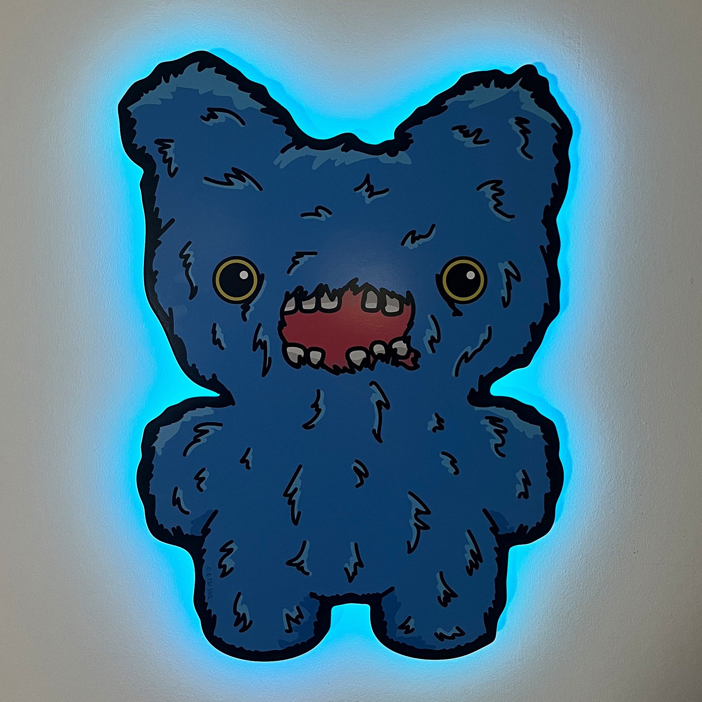 Fuggler Blue Screech LED Backlit Wallpop