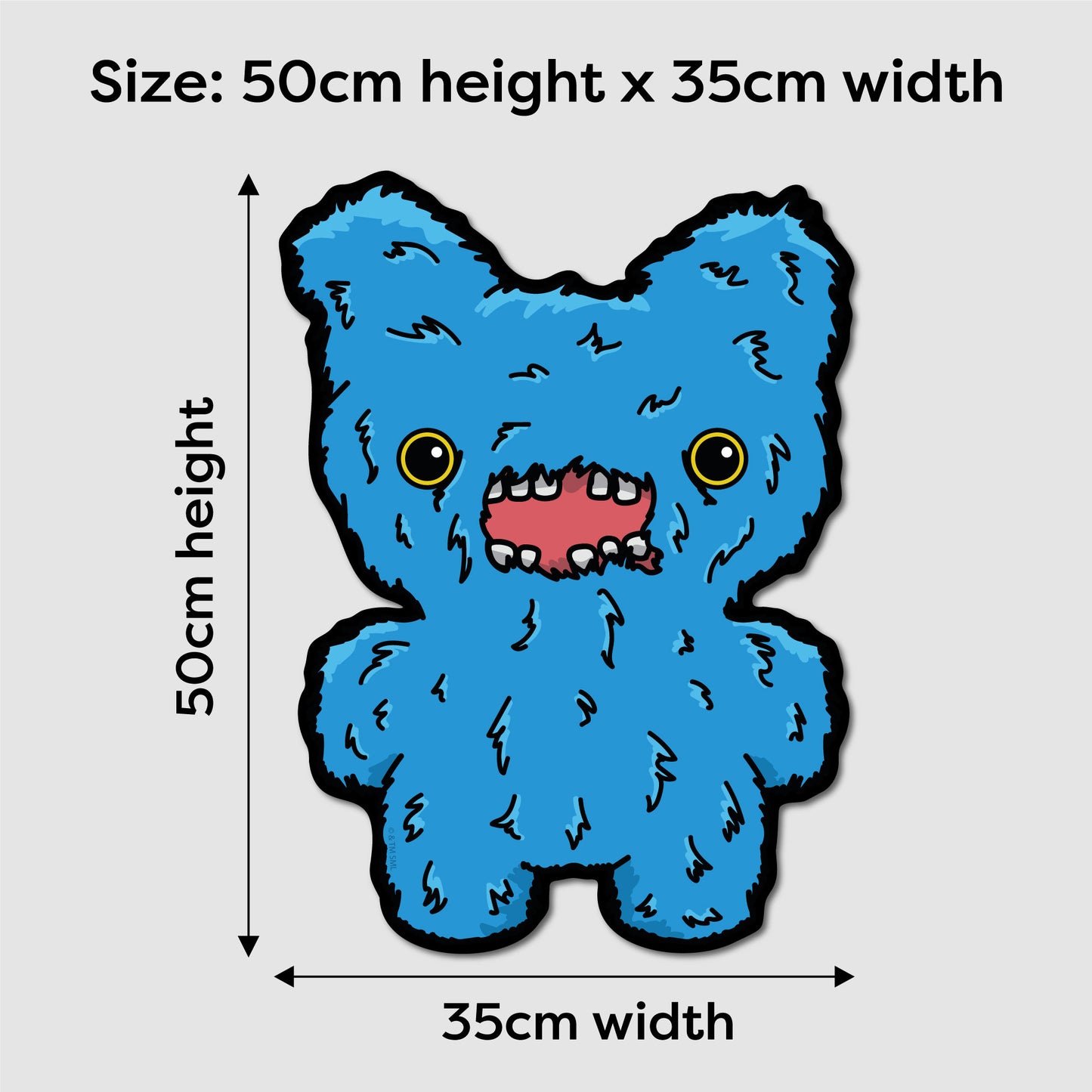 Fuggler Blue Screech LED Backlit Wallpop