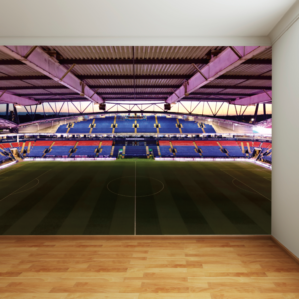 Bolton Wanderers FC Full Wall Mural Stadium At Dusk