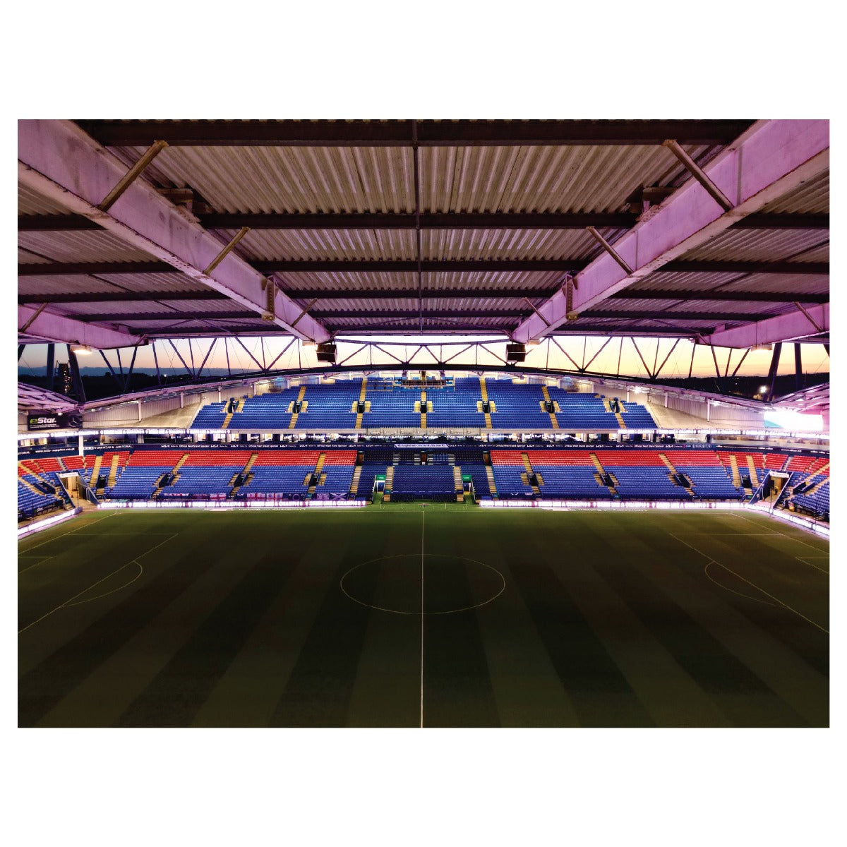 Bolton Wanderers FC Full Wall Mural Stadium At Dusk