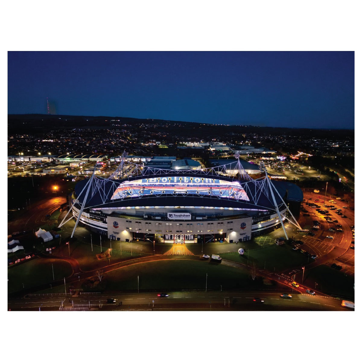 Bolton Wanderers FC Full Wall Mural Stadium At Night