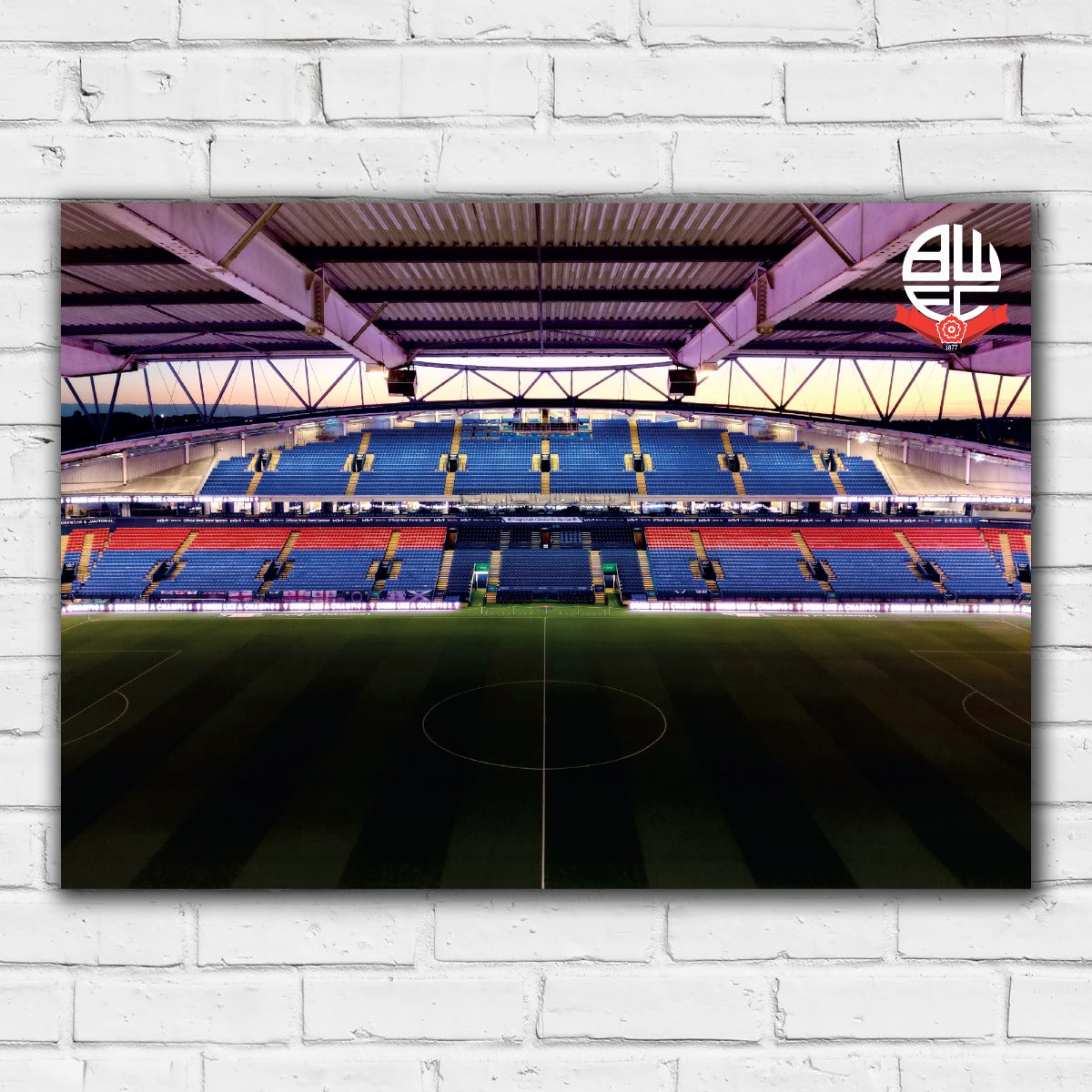 Bolton Wanderers FC Stadium At Dusk Print Poster
