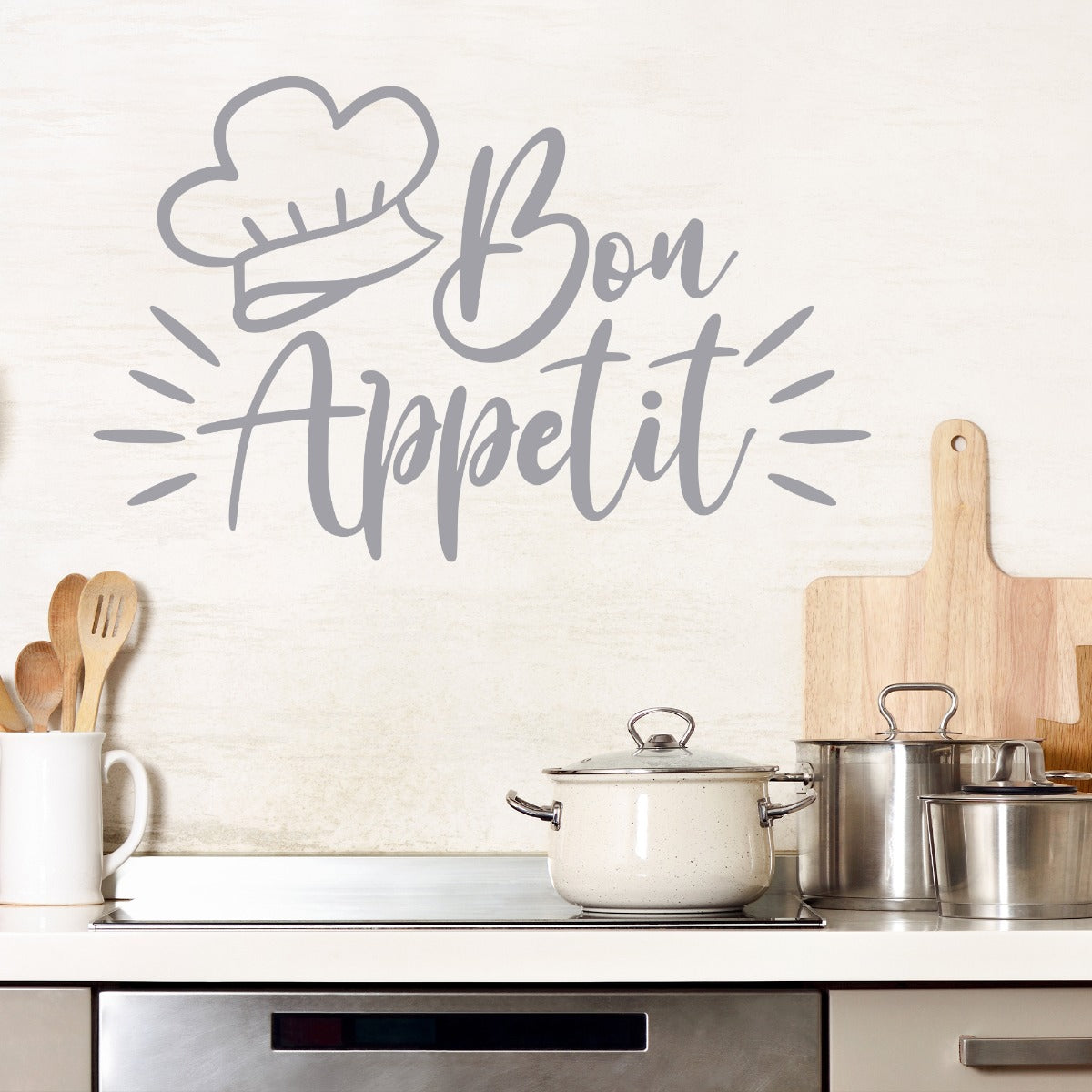 Kitchen Wall Sticker - Bon Appetit Handwritten