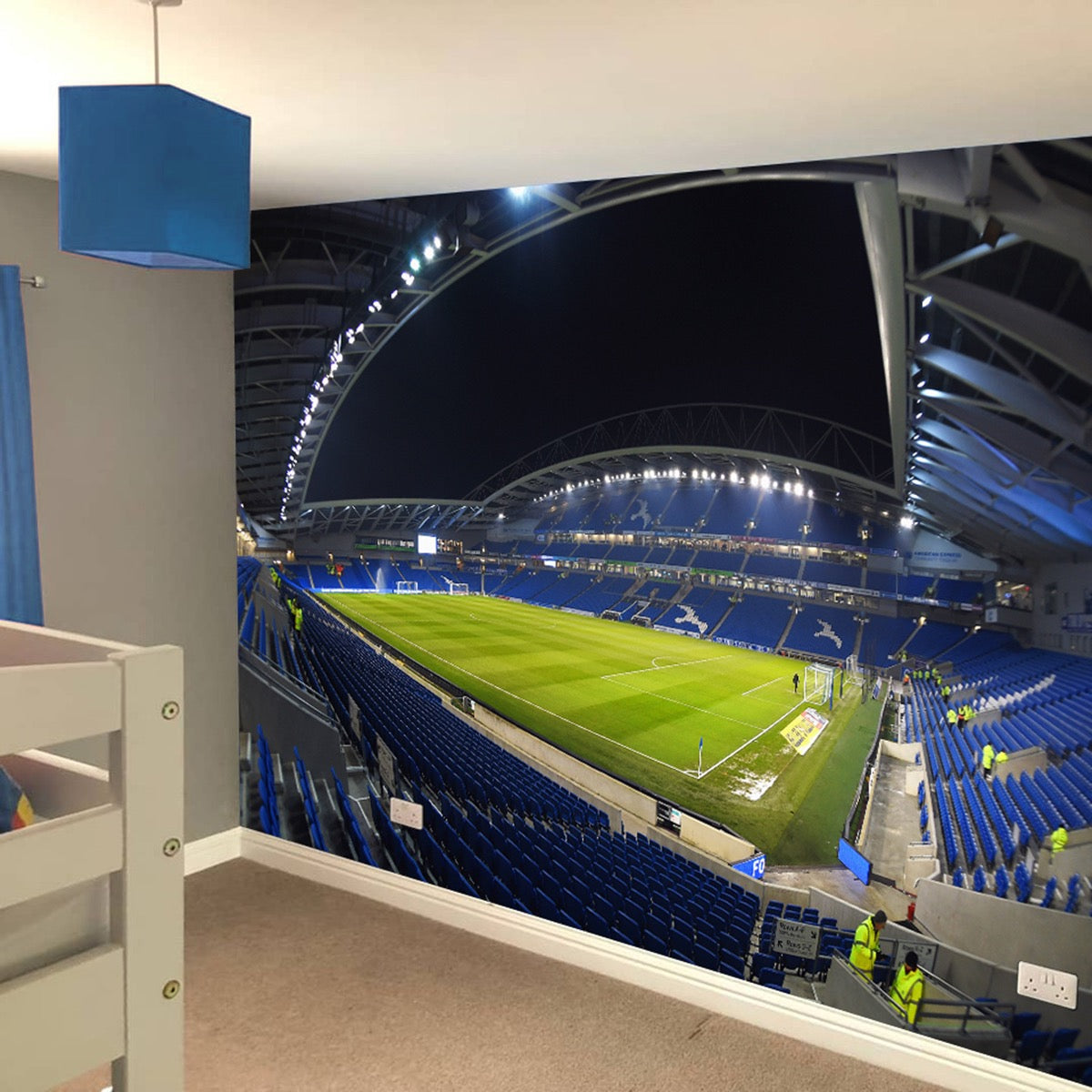 Brighton Hove Albion Amex Stadium Night Time Full Wall Mural