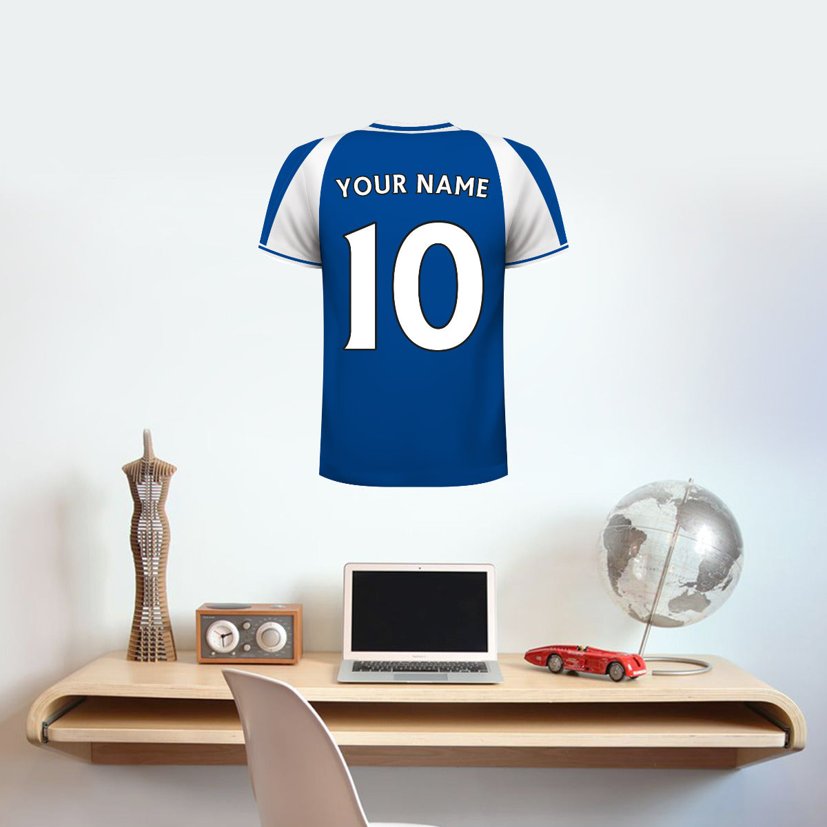 Bristol Rovers Personalised Shirt Wall Sticker