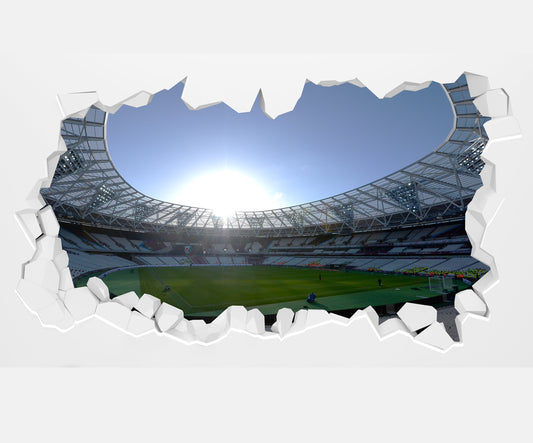 West Ham United Football Club - Smashed London Stadium Wall Mural 1