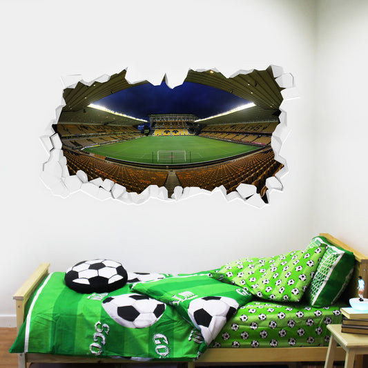 Wolverhampton Wanderers Smashed Molineux Stadium Wall Sticker