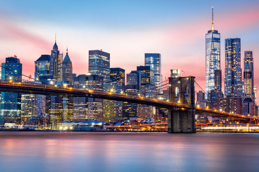Brooklyn Bridge Manhattan Skyline Wall Mural