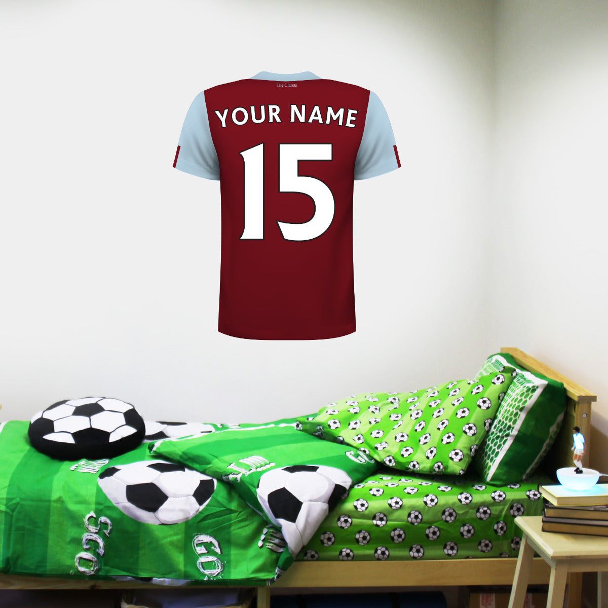 Burnley Personalised Shirt Wall Sticker
