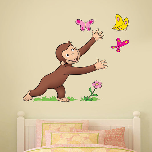 Curious George Butterflies Wall Sticker