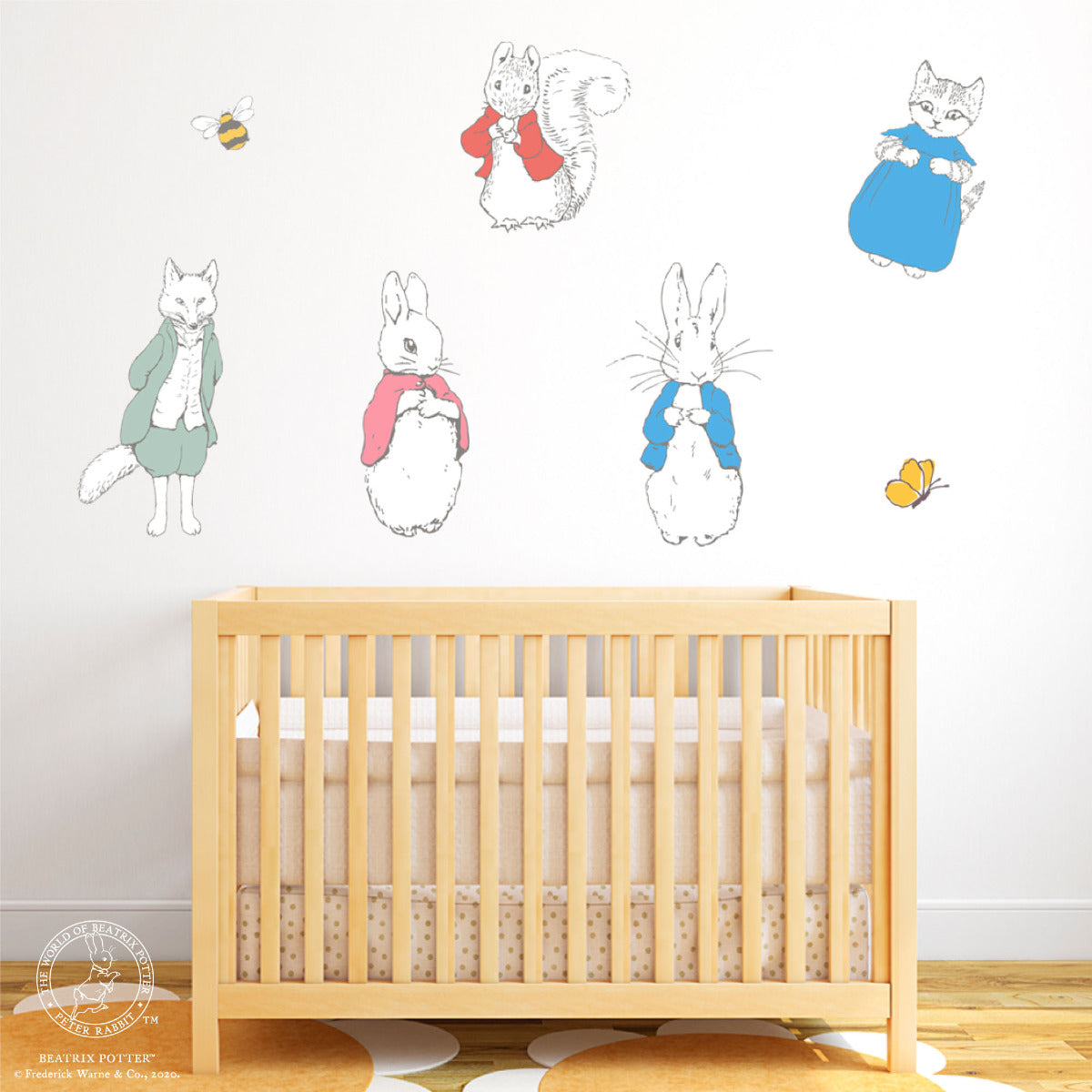 Peter Rabbit Beatrix Potter Characters Wall Sticker