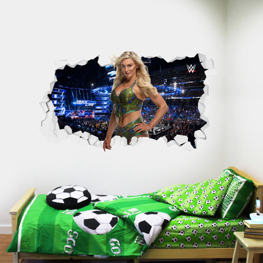 WWE Charlotte Flair Broken Wall Sticker