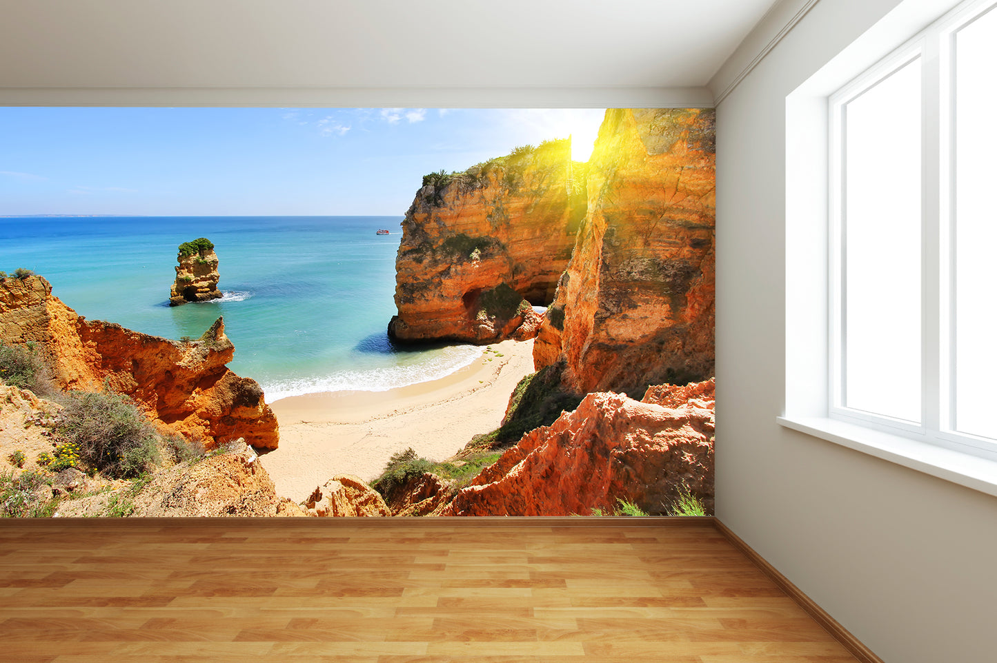 Cliffs on Beach Wall Mural