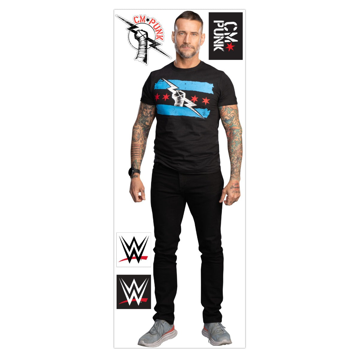 WWE - CM Punk Cut Out Wall Sticker