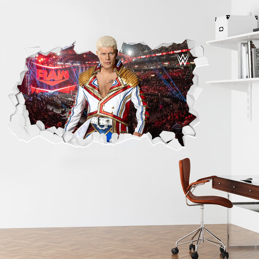 WWE - Cody Rhodes Broken Wall Sticker