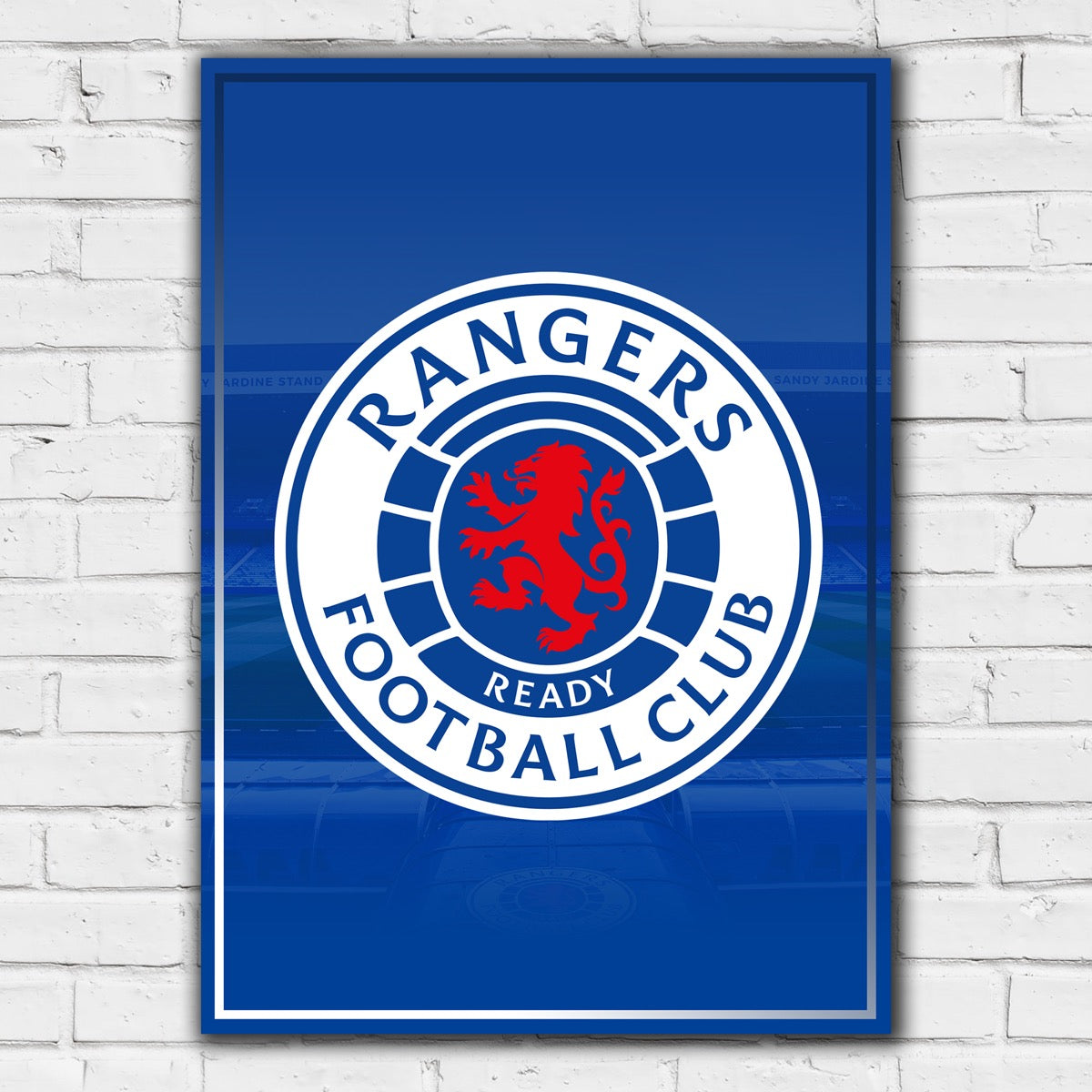 Rangers F.C - Crest Blue Print