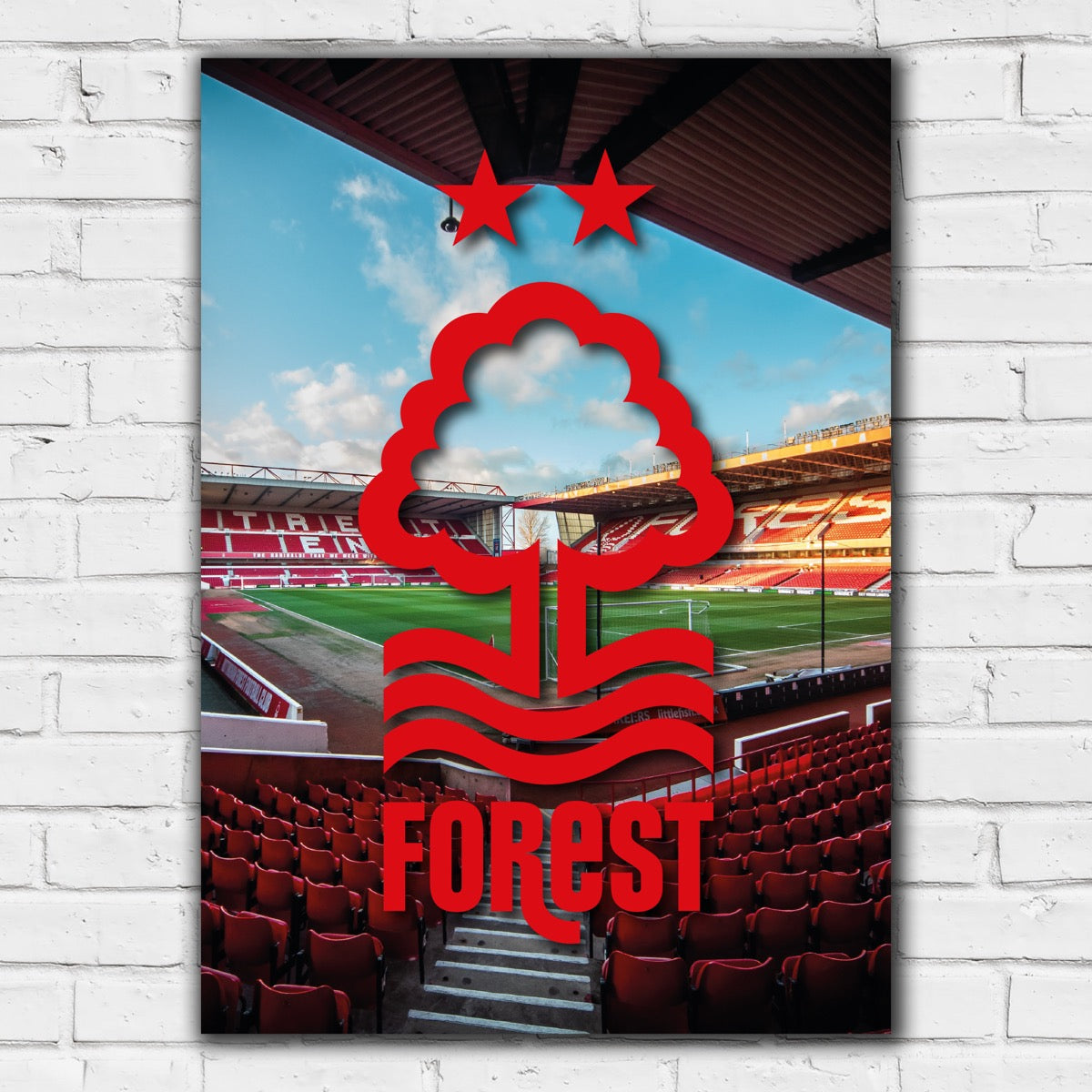 Nottingham Forest FC Print - Red Crest