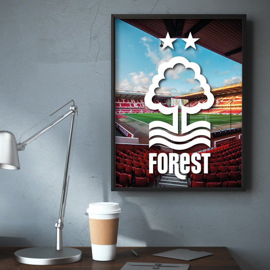 Nottingham Forest FC Print - White Crest
