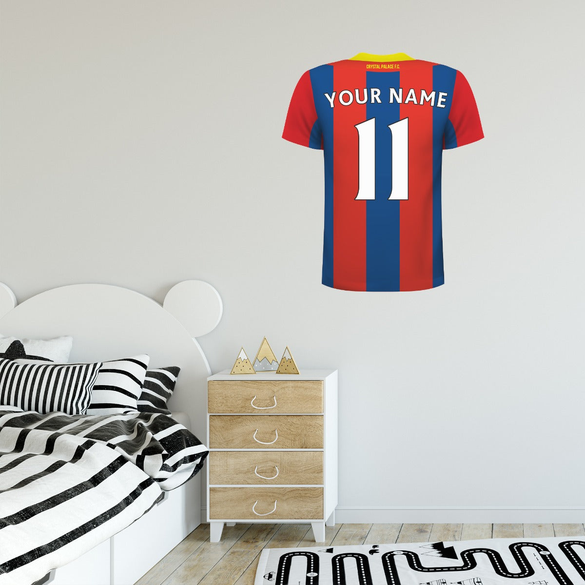 Crystal Palace Football Club - Personalised Football Shirt Wall Sticker