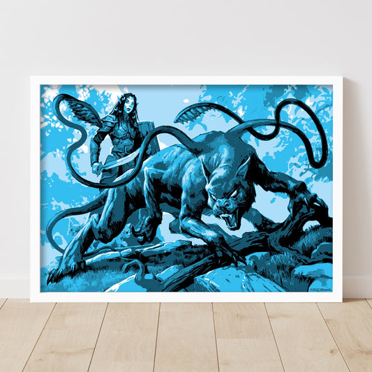 Dungeons & Dragons Print - Displacer Coloured Graphic Wall Art