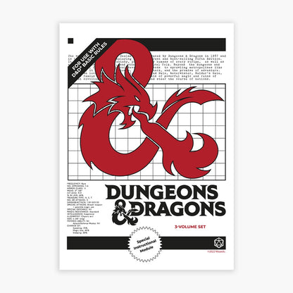 Dungeons & Dragons Print - Instructions Cover Graphic Wall Art