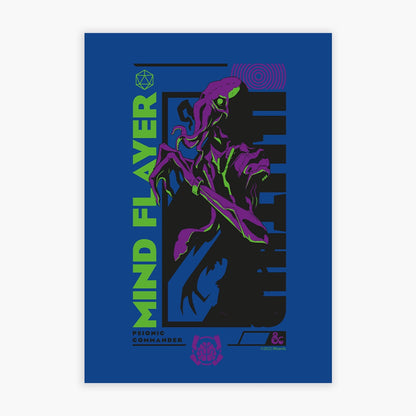 Dungeons & Dragons Print - Mind Flayer Icon Graphic Wall Art