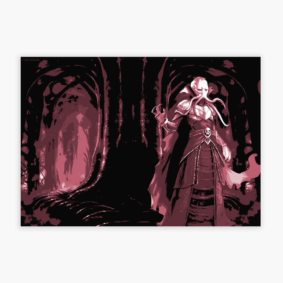 Dungeons & Dragons Print - Mind Flayer Coloured Graphic Wall Art