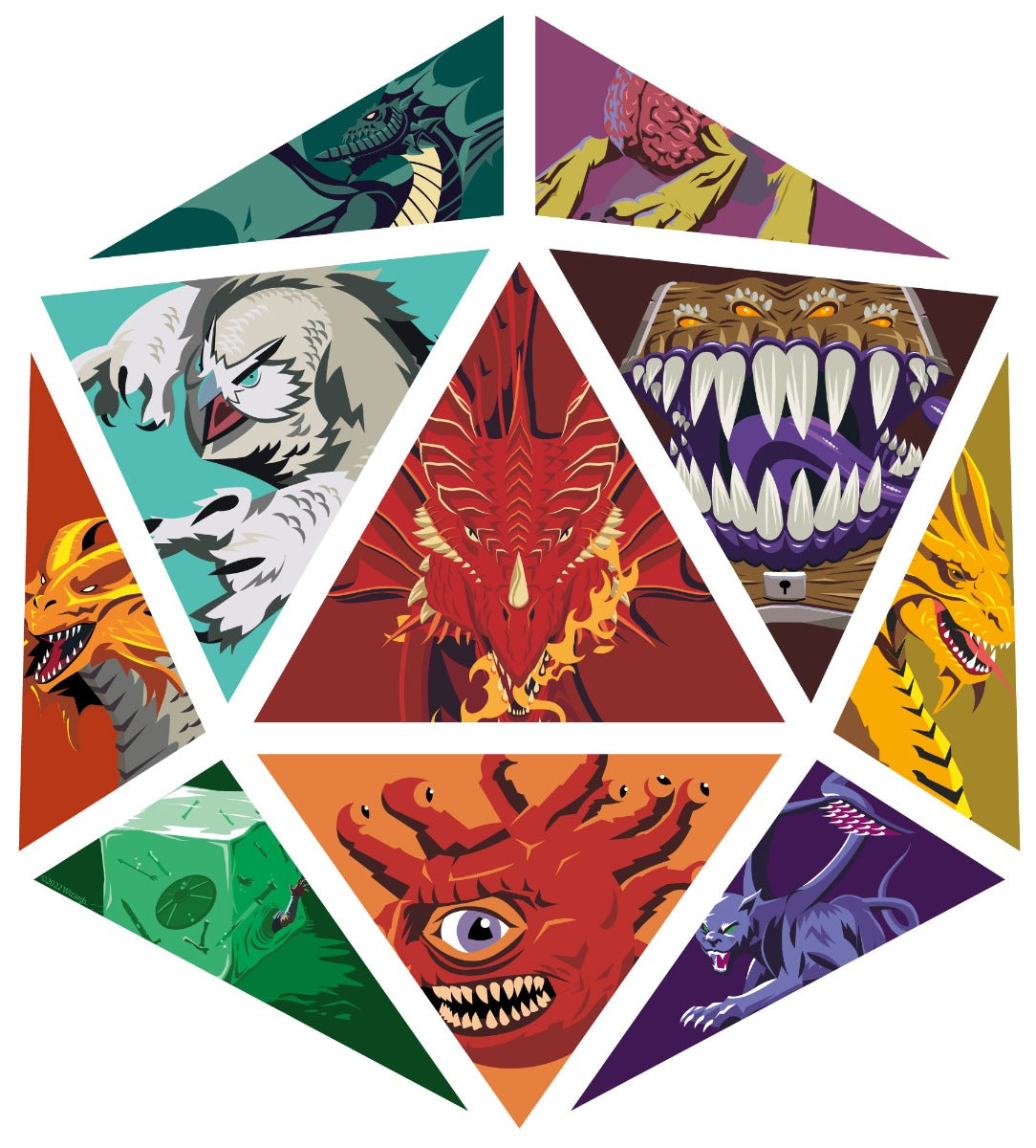 Dungeons & Dragons Wall Sticker - Monster Dice