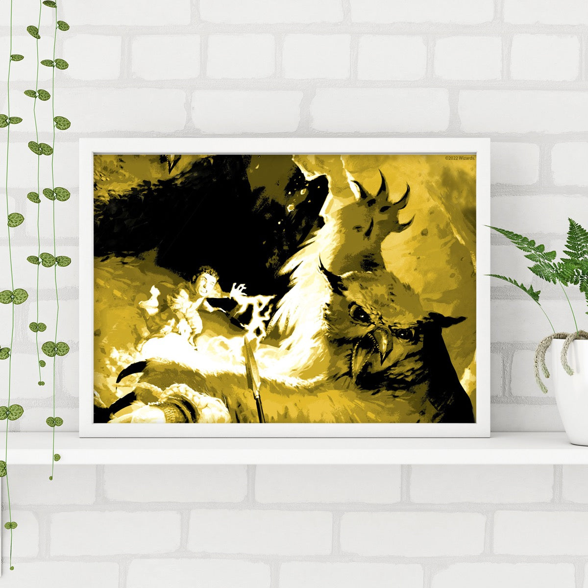 Dungeons & Dragons Print - Owlbear Coloured Graphic Wall Art