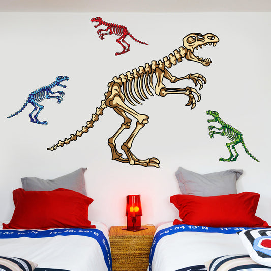 Dinosaur Wall Sticker Dino Skeleton